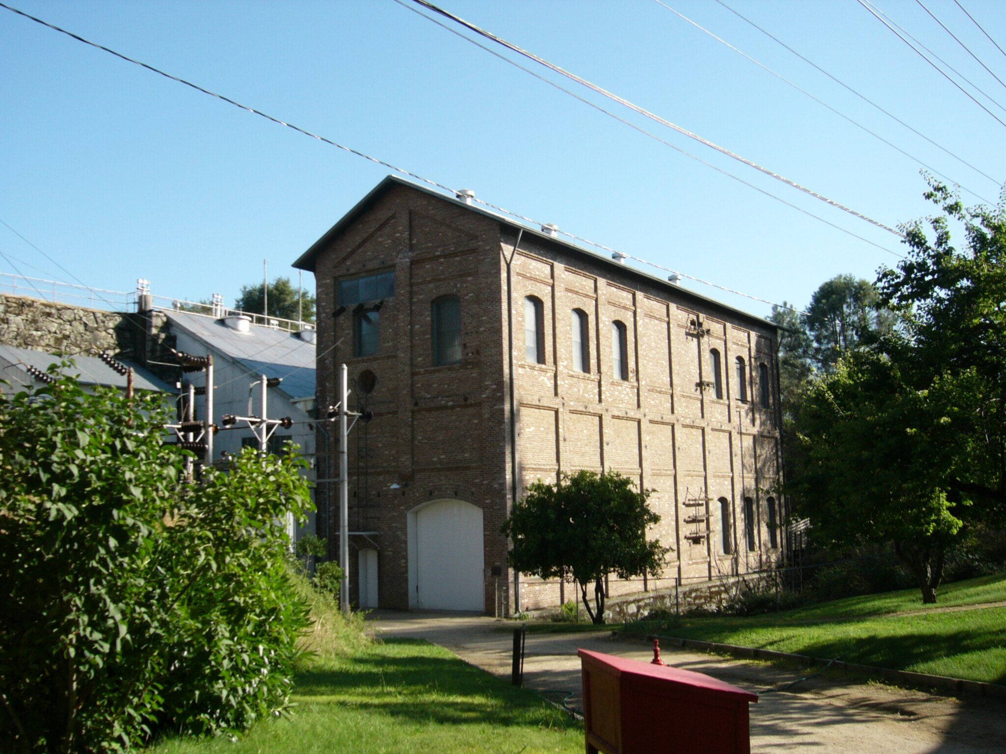 Historic Folsom Powerhouse building in Folsom, California
