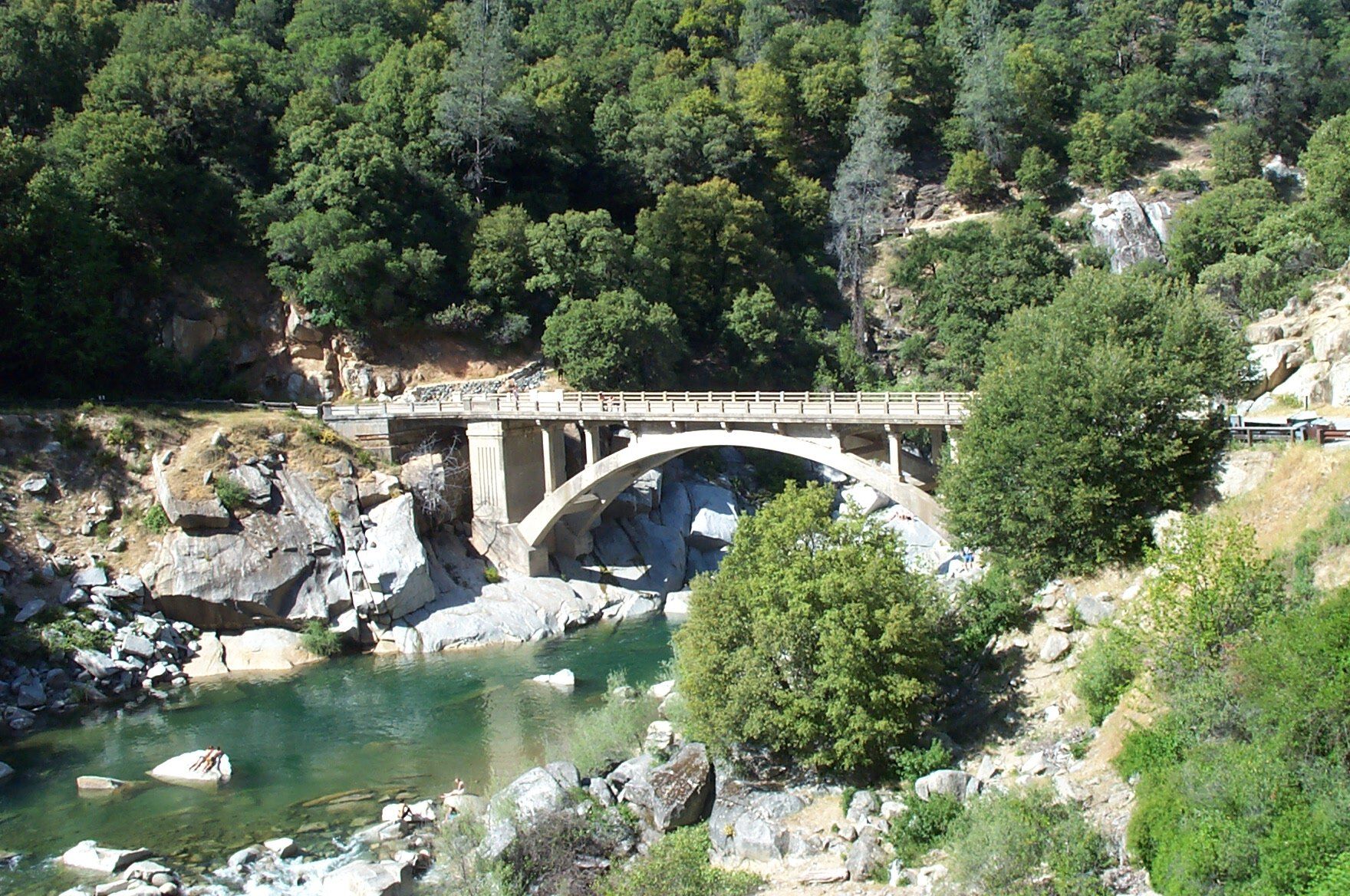Aerial view of Yuba City and the Feather River crossings, California